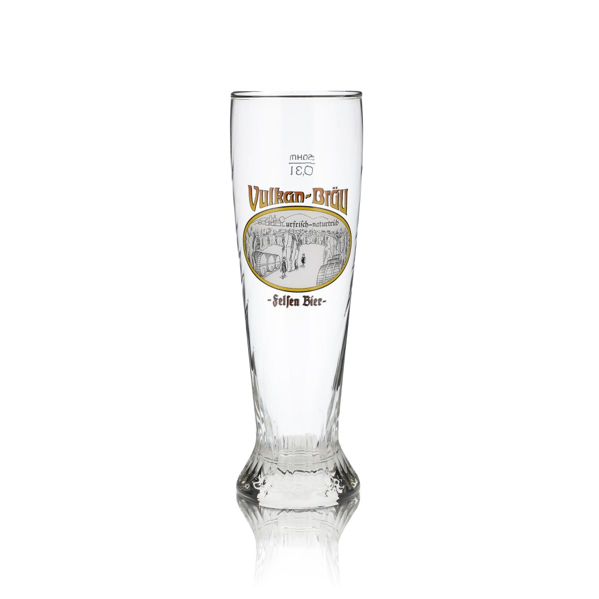 6x Vulkanbräu glass 0.3l wheat beer glass Hefeweizen glass set Eifel brewery – View 2