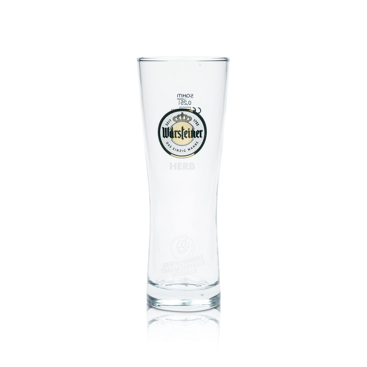 6x Warsteiner Beer Glass 0.25l Goblet Herb Cup Glasses Tulip Bar Mug Willi – View 2