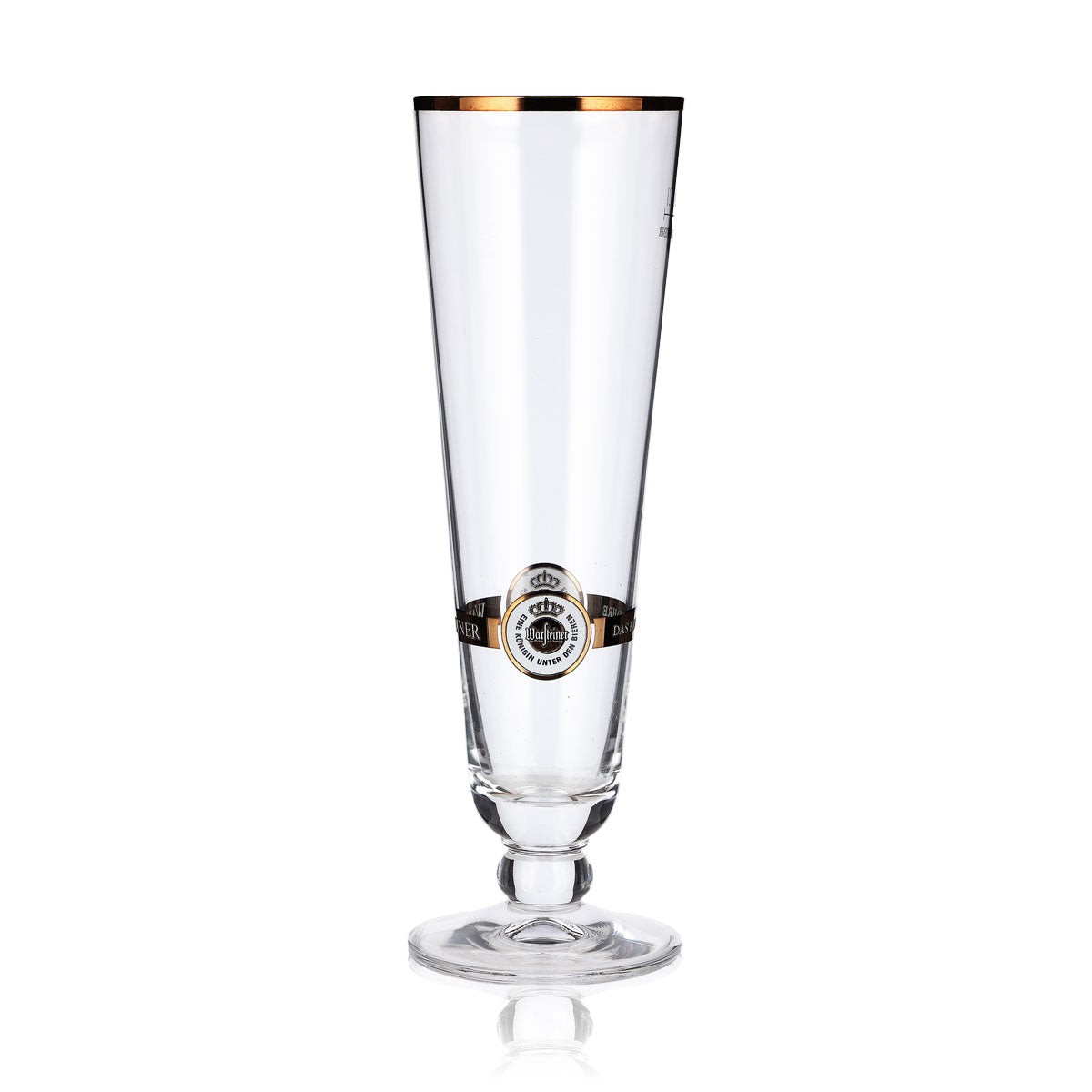 6 Warsteiner Beer Glasses, 0.2 L, Trophy Shape, Bronze, with Logo – View 2