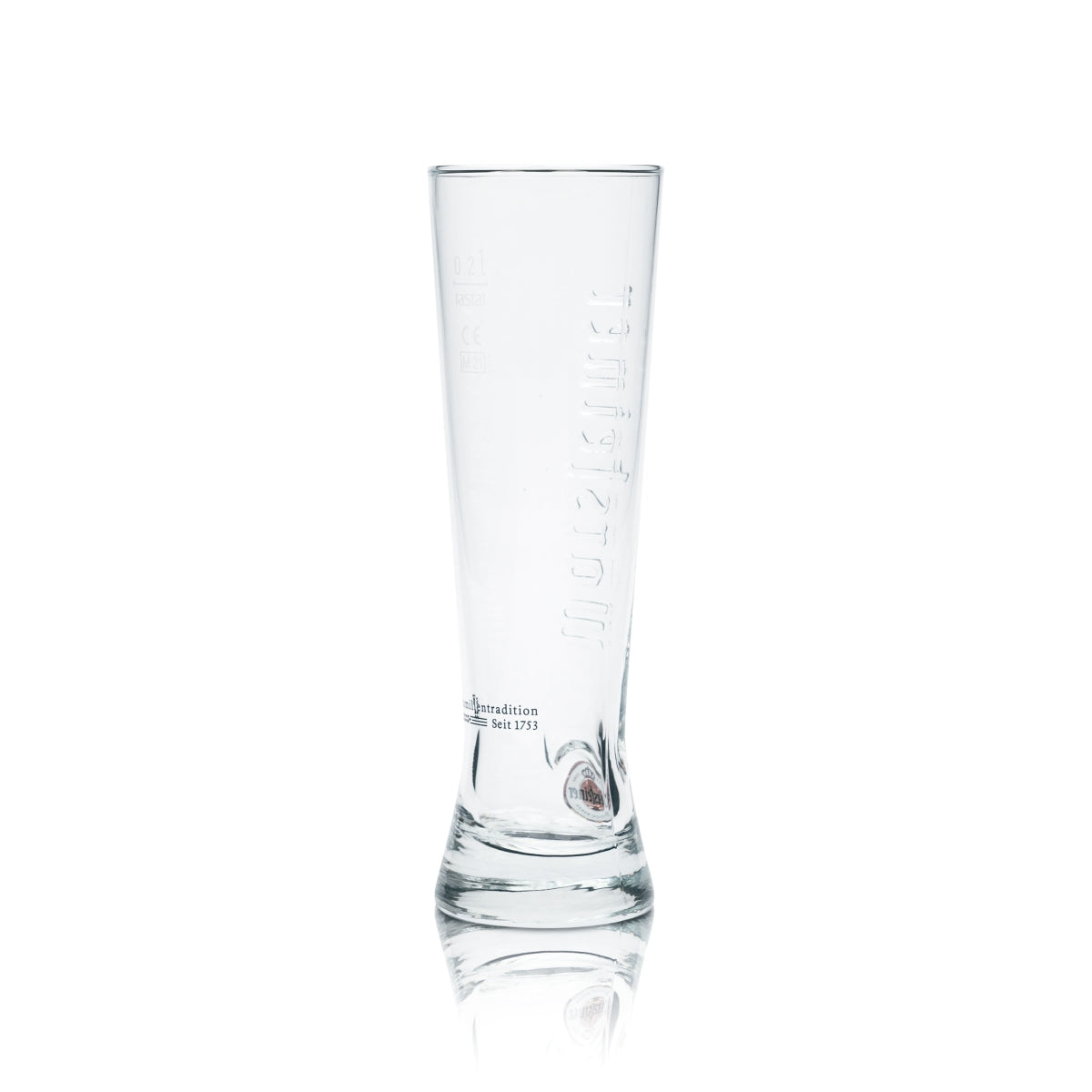 6x Warsteiner beer glass 0.2 l premium cup glasses mug relief trophy tulip stem – View 3