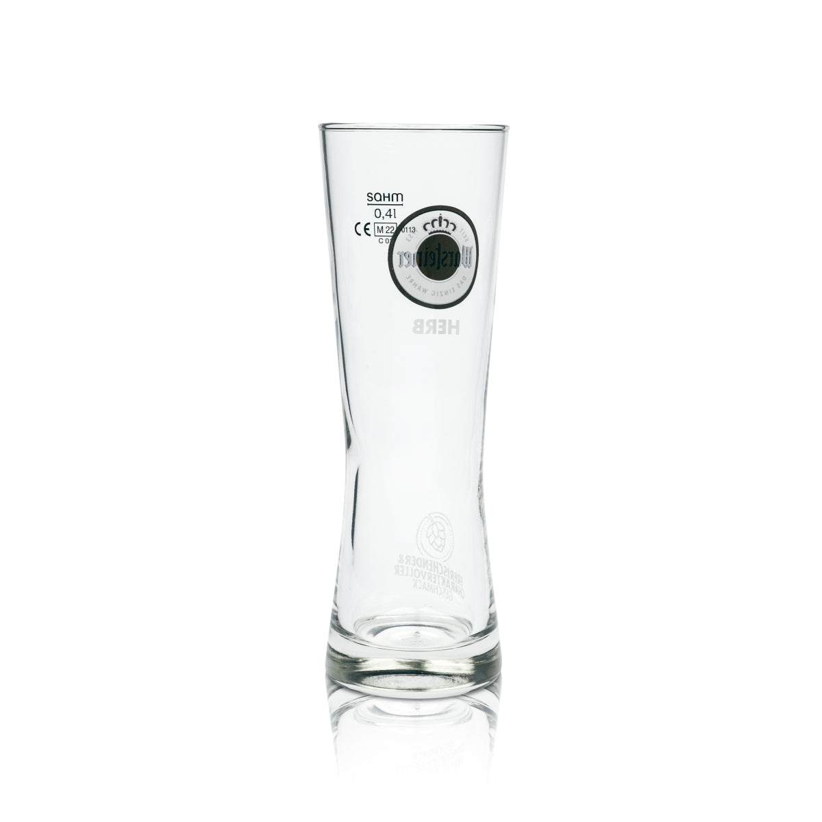 6x Warsteiner Beer Glass 0.4l Goblet Herb Cup Glasses Tulip Mug Willi Bar – View 3