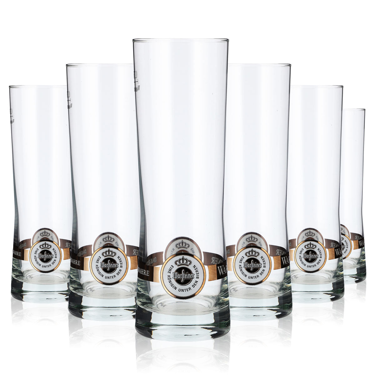 6x Warsteiner beer glasses, 0.25 l, mug, logo on bottom, Rastal Fresh – View 6