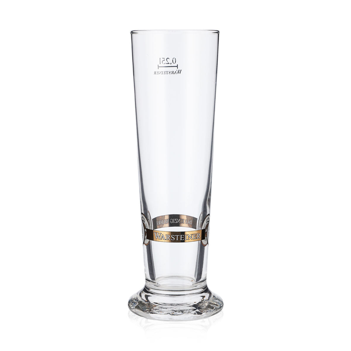 6x Warsteiner beer glasses, 0.25 l mug/glass with logo at the bottom, Rastal – View 5