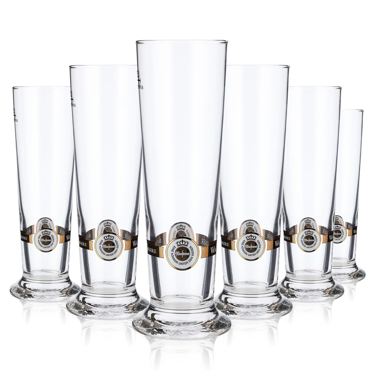 6x Warsteiner beer glasses, 0.25 l mug/glass with logo at the bottom, Rastal – View 6