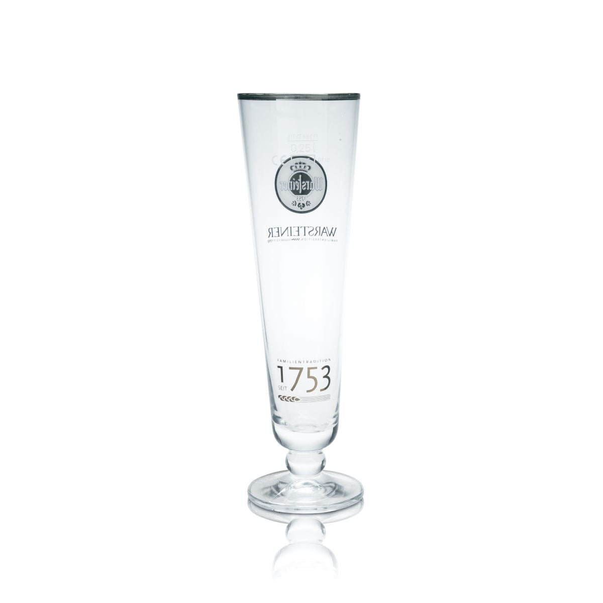 6x Warsteiner beer glass 0.25l beer goblet Pilstulpe 1753 Edition glasses set Gastro – View 3