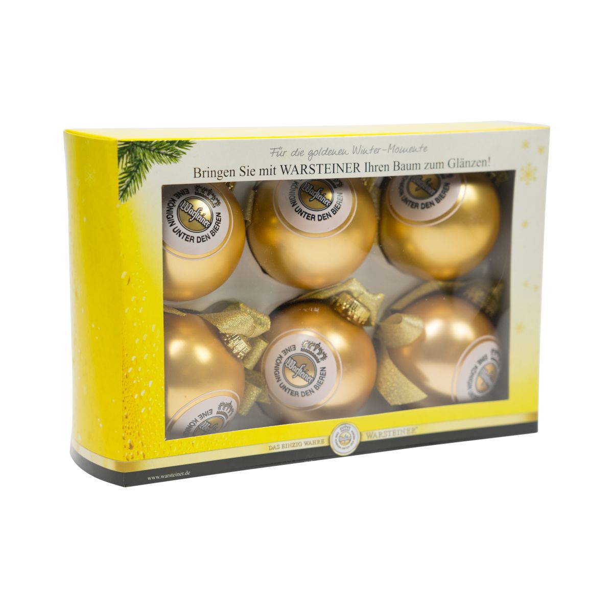 6x Warsteiner Christmas tree baubles Christmas tree baubles Christmas decoration