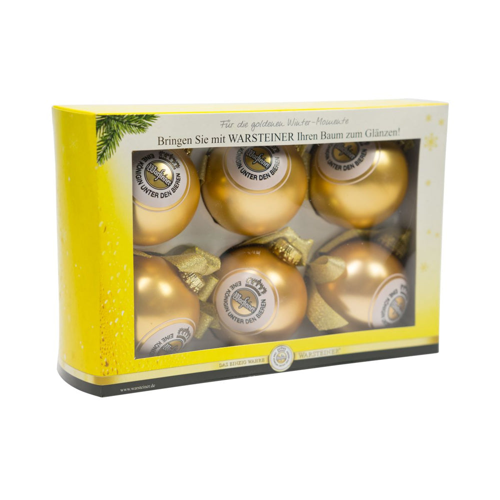 6x Warsteiner Christmas tree baubles Christmas tree baubles Christmas decoration