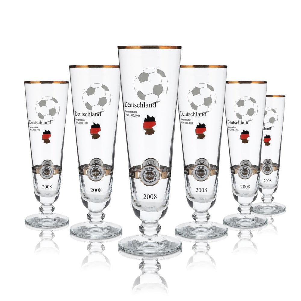 6x Warsteiner collector's glasses Beer glass Beer glasses Special edition Cup Germany 2008