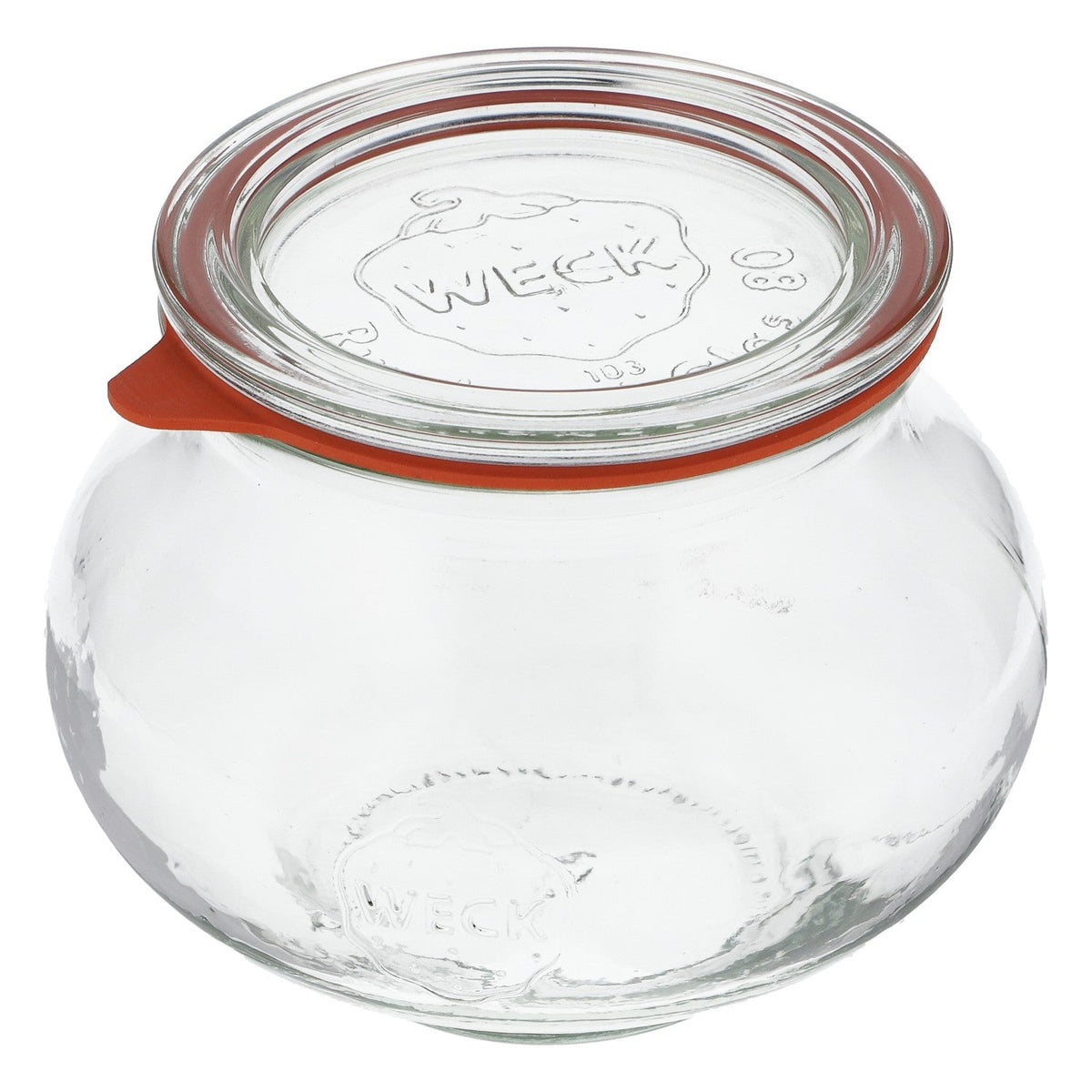 Weck glass preserving jar with rubber lid, kitchen jar for jam, 0.55 l – View 4