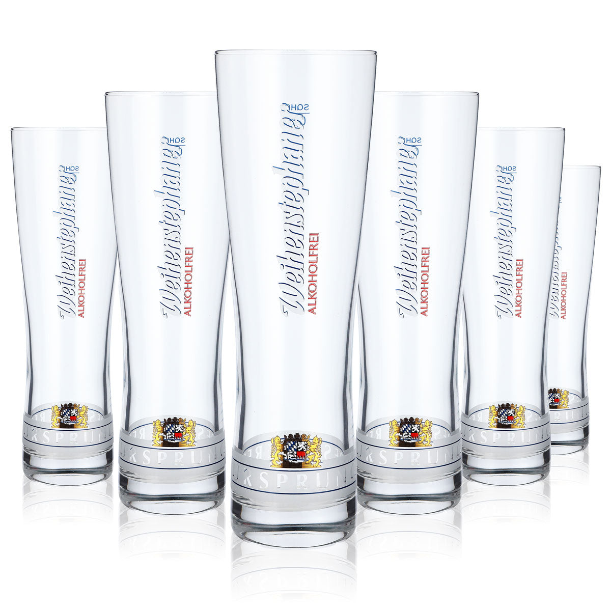 6x Weihenstephan Beer Glass Beer Glasses Wheat 0.5l "Torontow" Non-alcoholic – View 5