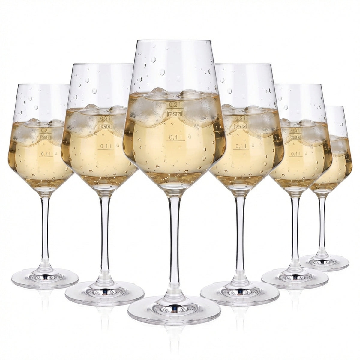6x Wine Glass 0.2l Wine Glasses Wine Glasses Rastal Harmonie 35