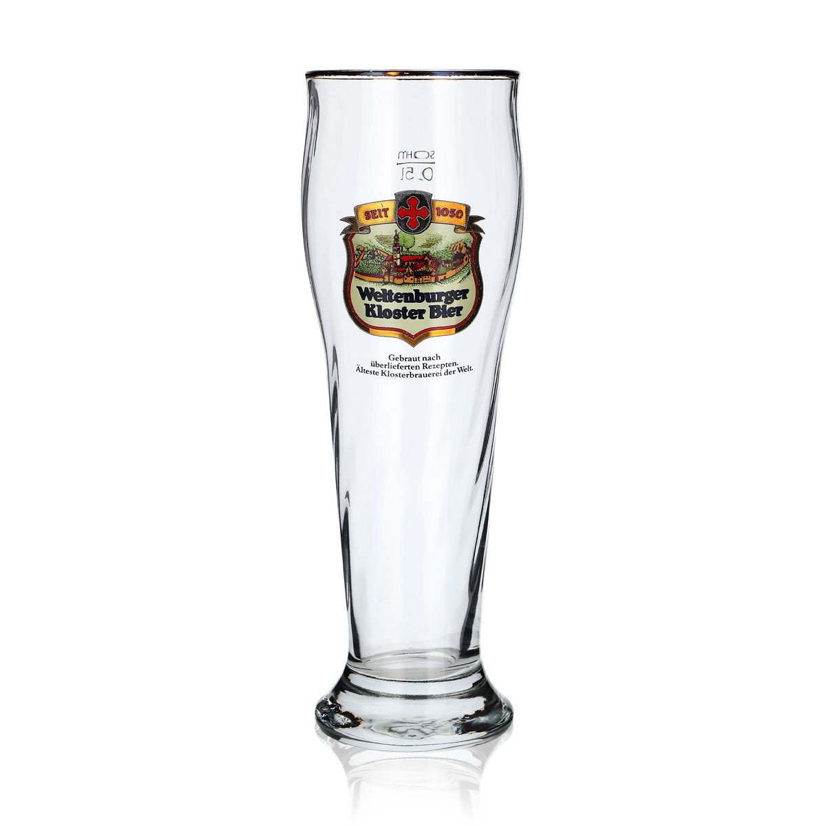 6x Weltenburger Kloster Beer Glass 0.5l Wheat Beer Glass Yeast Wheat Contour Glasses Set – View 2