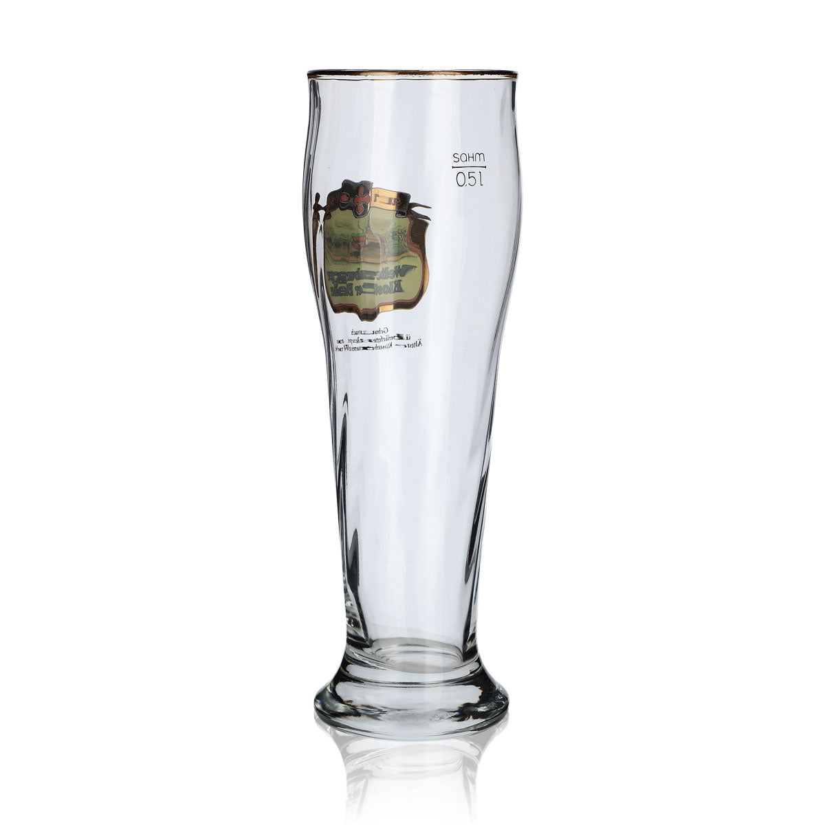 6x Weltenburger Kloster Beer Glass 0.5l Wheat Beer Glass Yeast Wheat Contour Glasses Set – View 4
