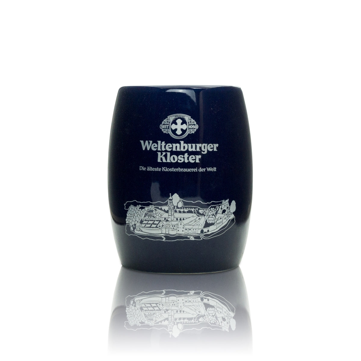 6x Weltenburger Kloster Beer Glass Mug Cobalt Blue 0.5l – View 2