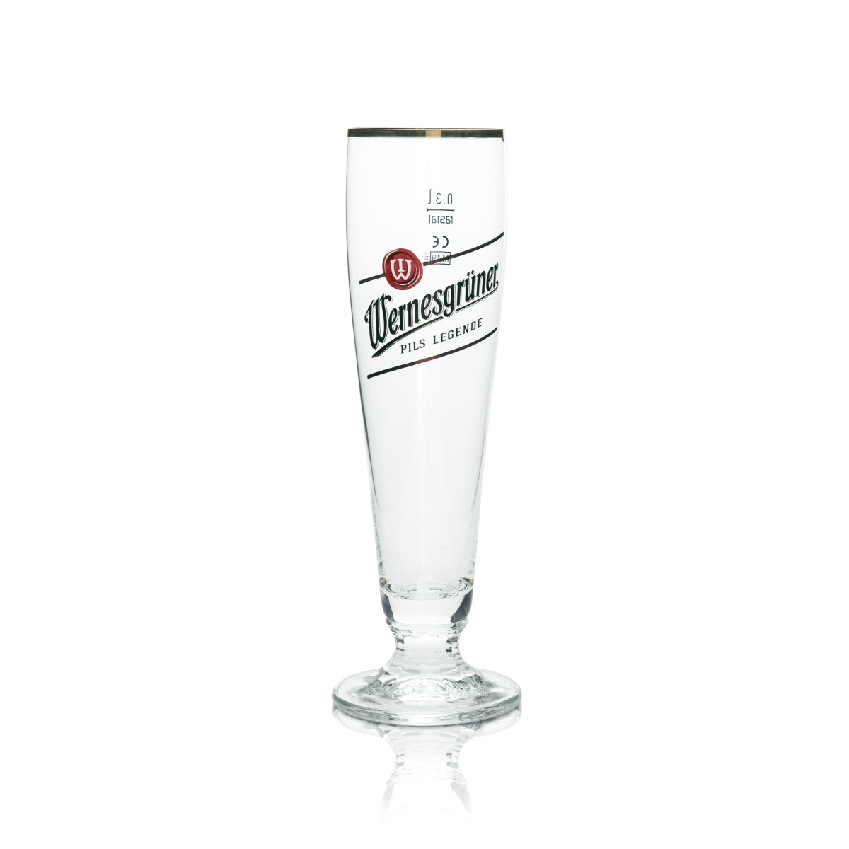 6x Wernesgrüner beer glass 0.3l cup Pils Legend Rastal tulip glasses Beer Bar – View 2