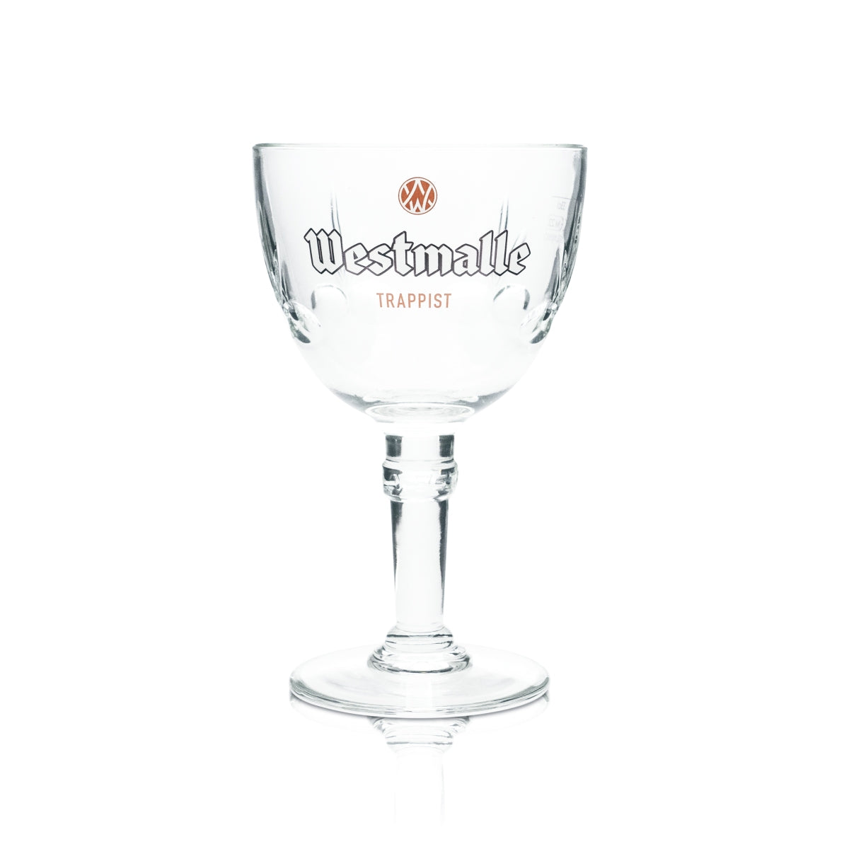 6x Westmalle glass 0.33l beer goblet cup glasses with designer stem, catering bar BEL – View 2