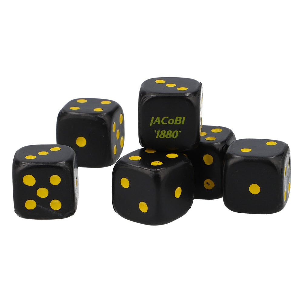 6x dice Jacobi Cognac game dice dice set dice game black