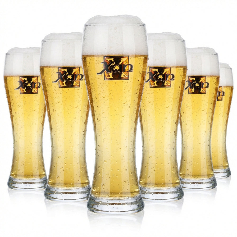 6x Xan beer glass 0.3l beer glasses Glass wheat beer glass Upper Bavaria Rastal