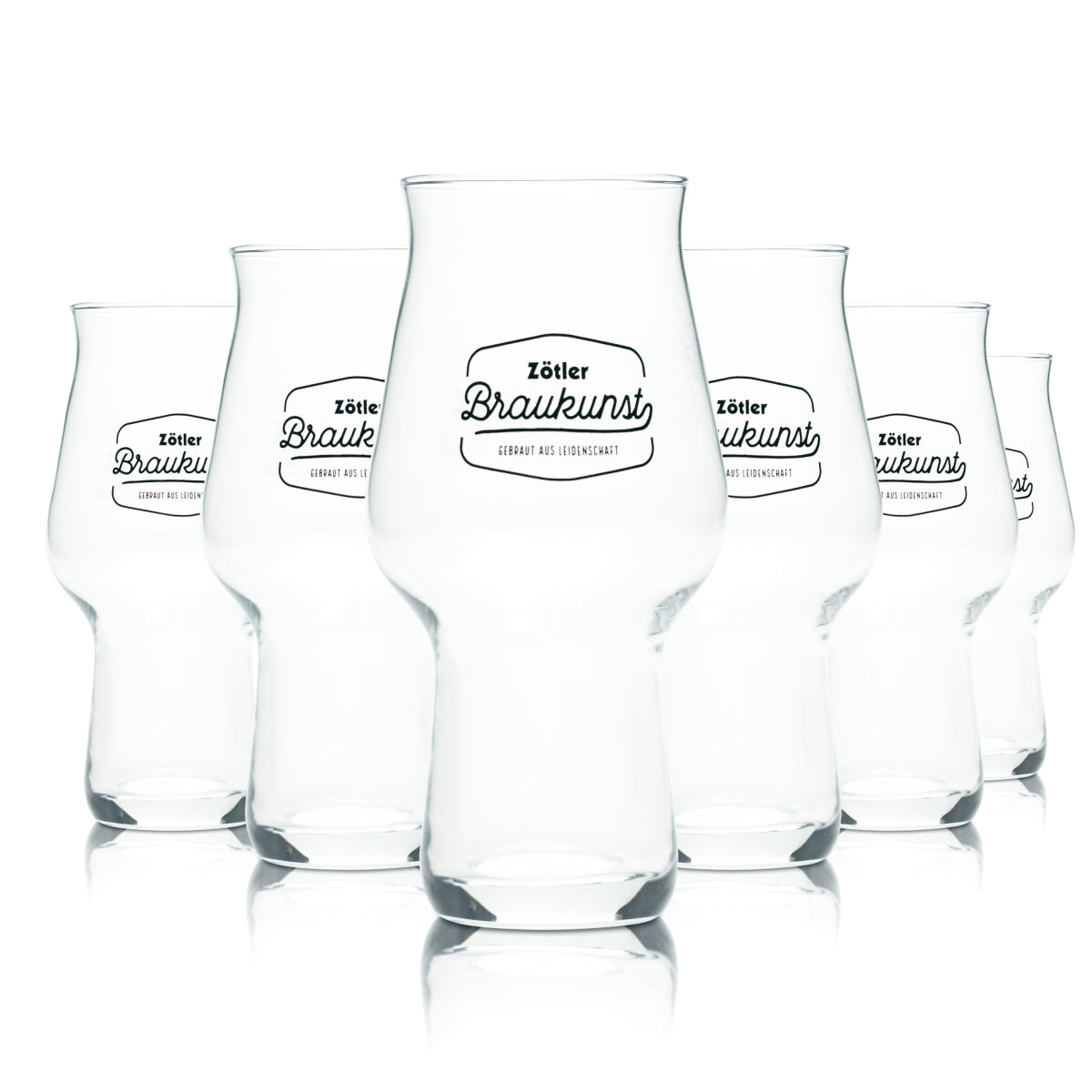 6x Zötler beer glass 0.1 l cup tasting glasses Allgäu brewery gastro