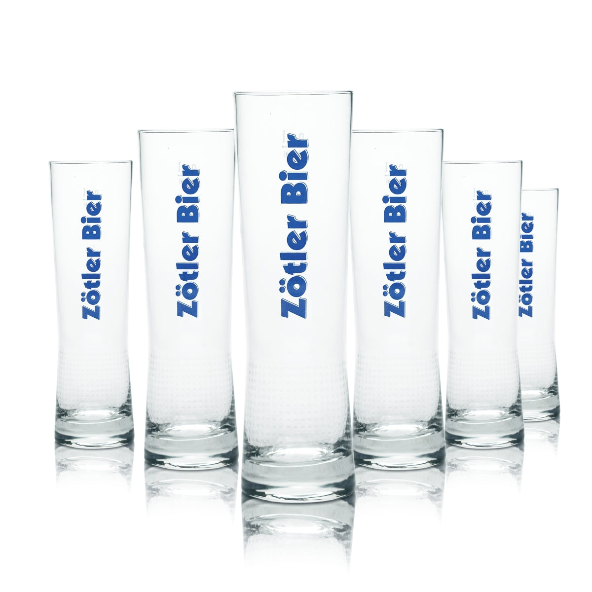 6x Zötler glass 0.3l beer mug trophy cup glasses Allgäuer Brewery Gold Bock