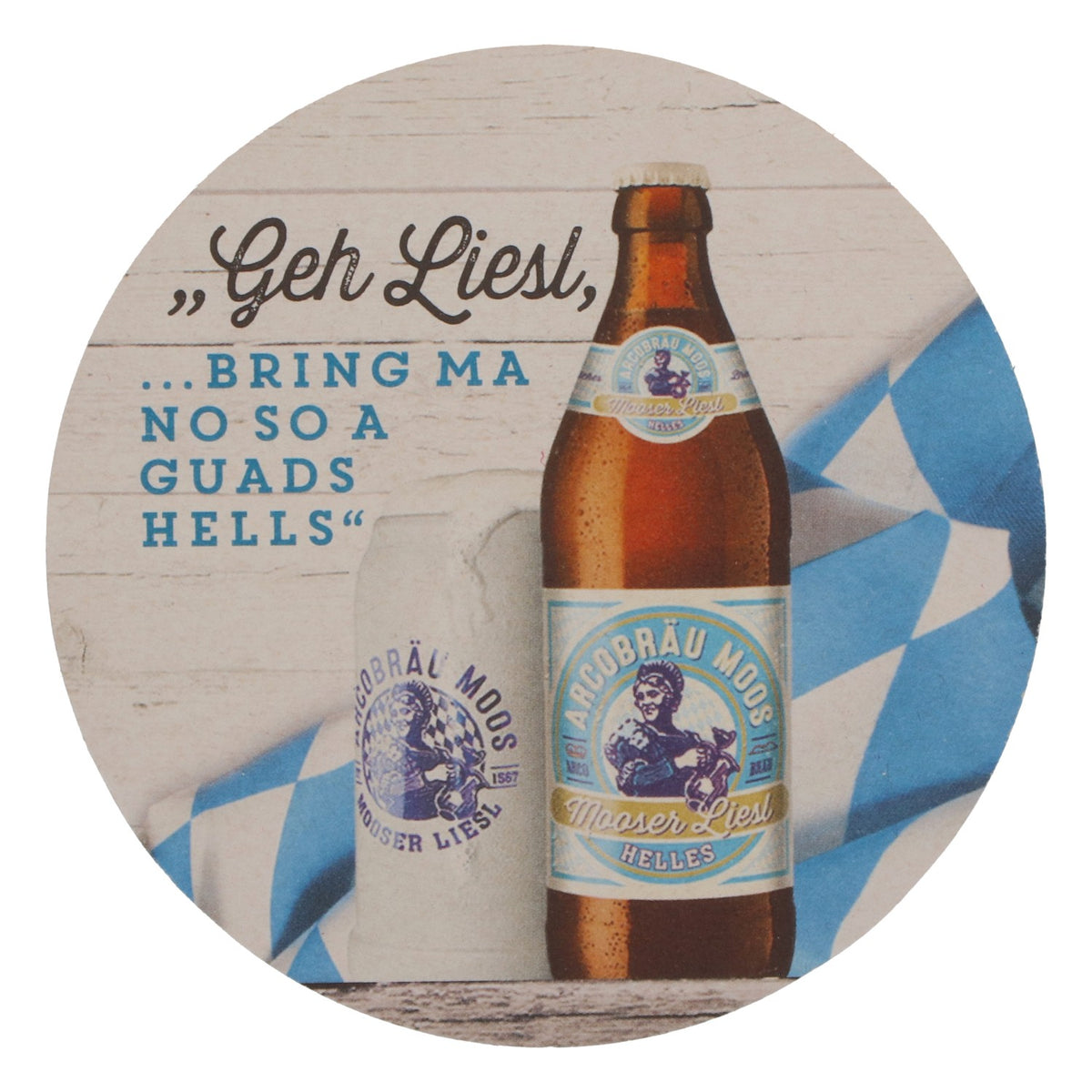 70x Arcobräu beer coasters, beer mats, glass coasters, round – View 4