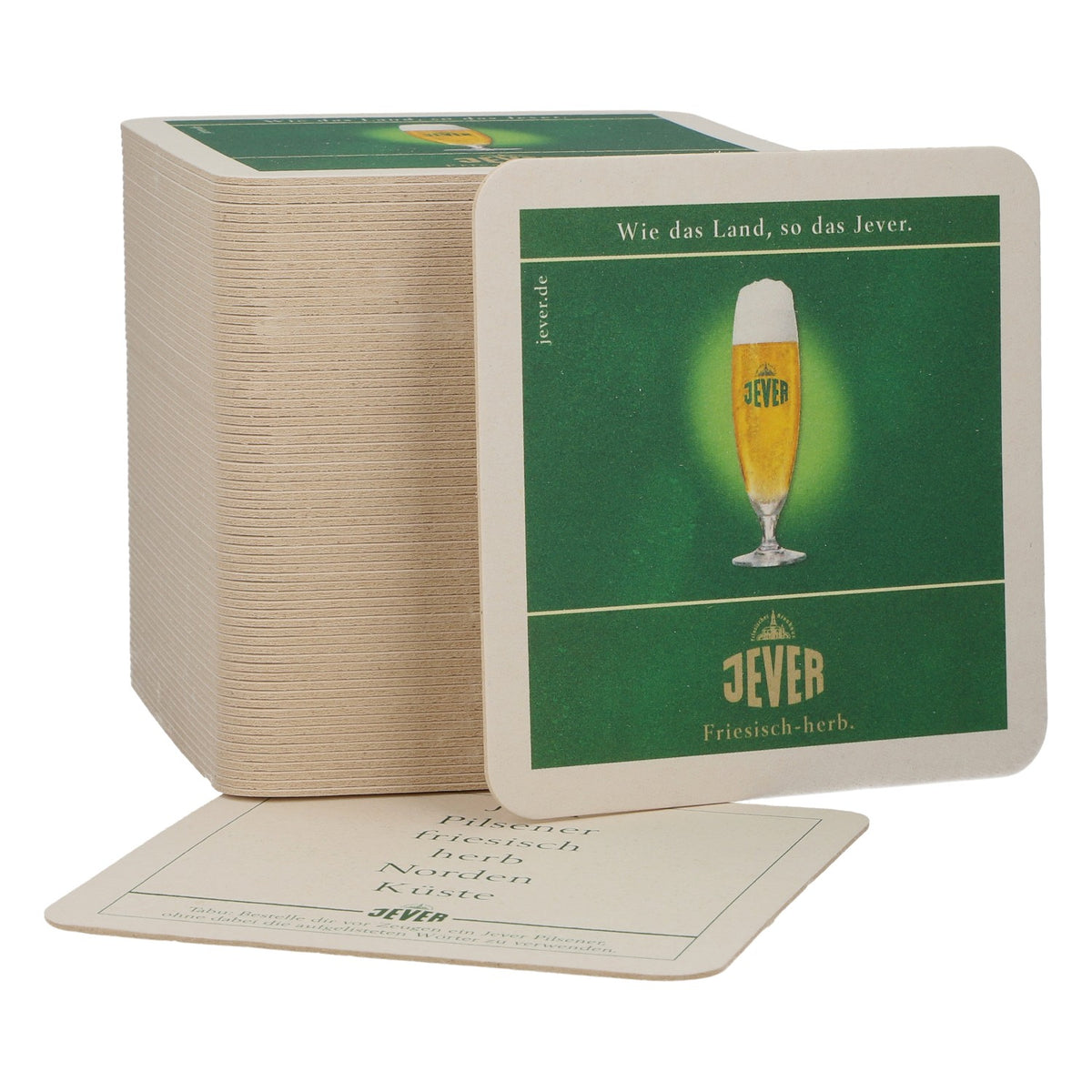 70 Jever Beer Coasters: Jever Pilsner, Frisian-Style, Dry, North, Küse Bar Accessories