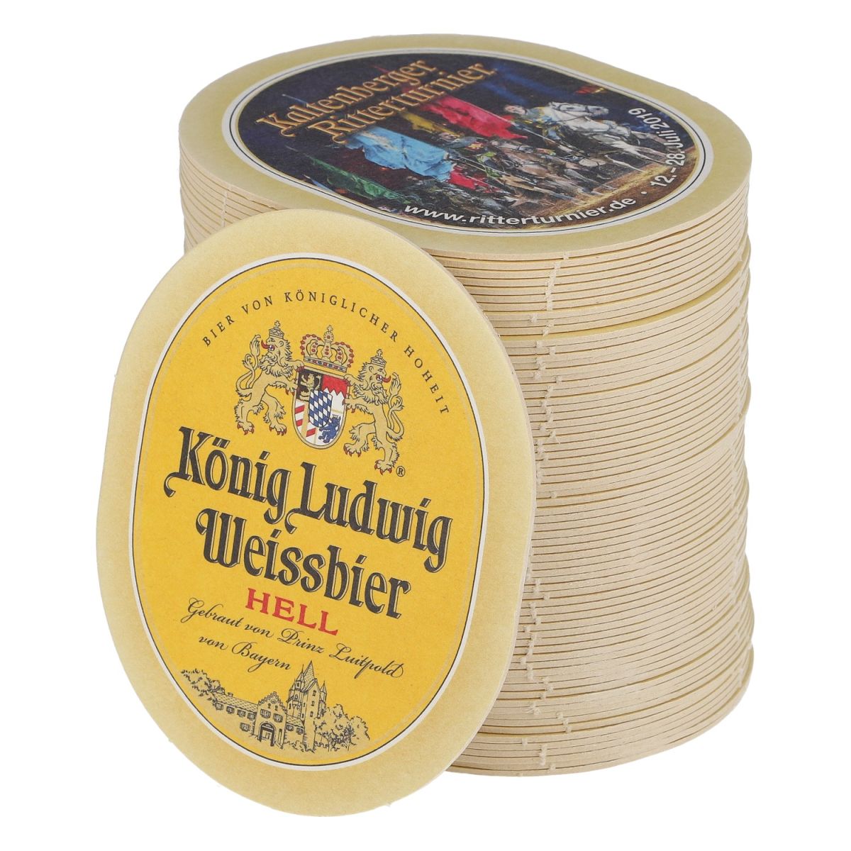 70x King Ludwig Beer Coasters Wheat Beer Back WBA – View 3