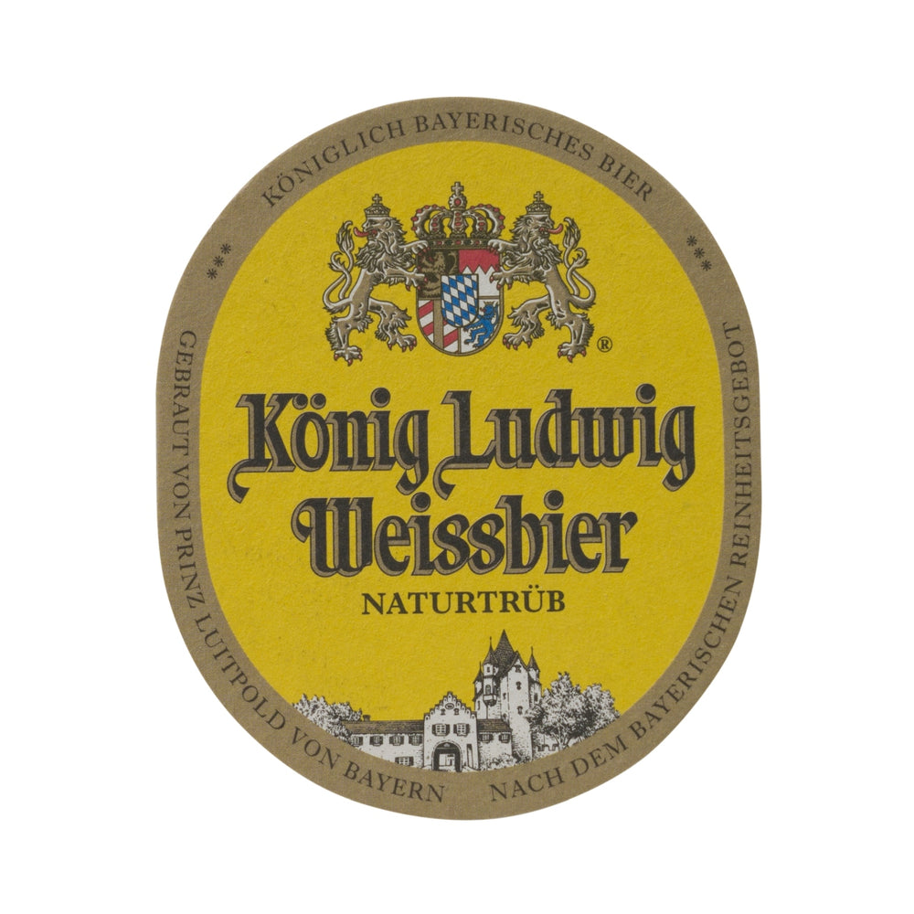 70x King Ludwig Beer Coasters Wheat Beer Coasters Glass Beer Coasters Naturally Cloudy