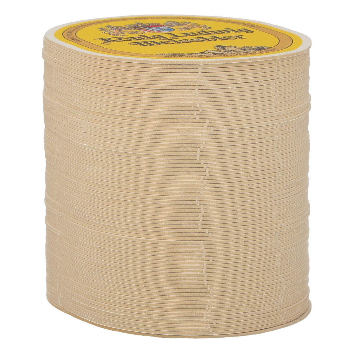 70 King Ludwig Beer Coasters, Weissbier, King Otto, Oval Shape – View 2