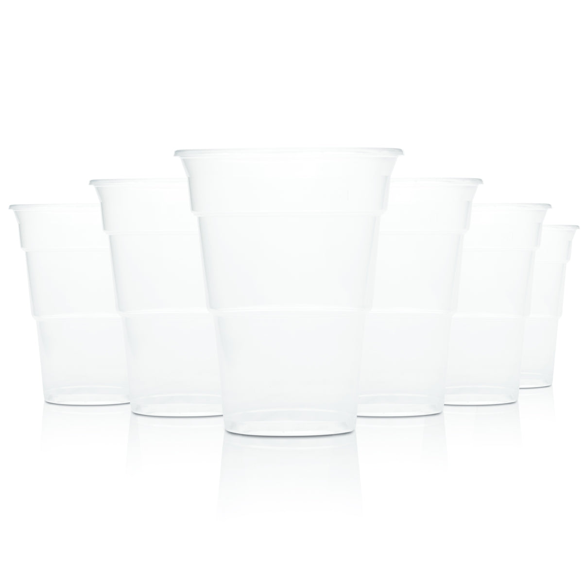70x plastic cups, 0.4 l, disposable, beer, long drink, plastic, glass, party, celebration