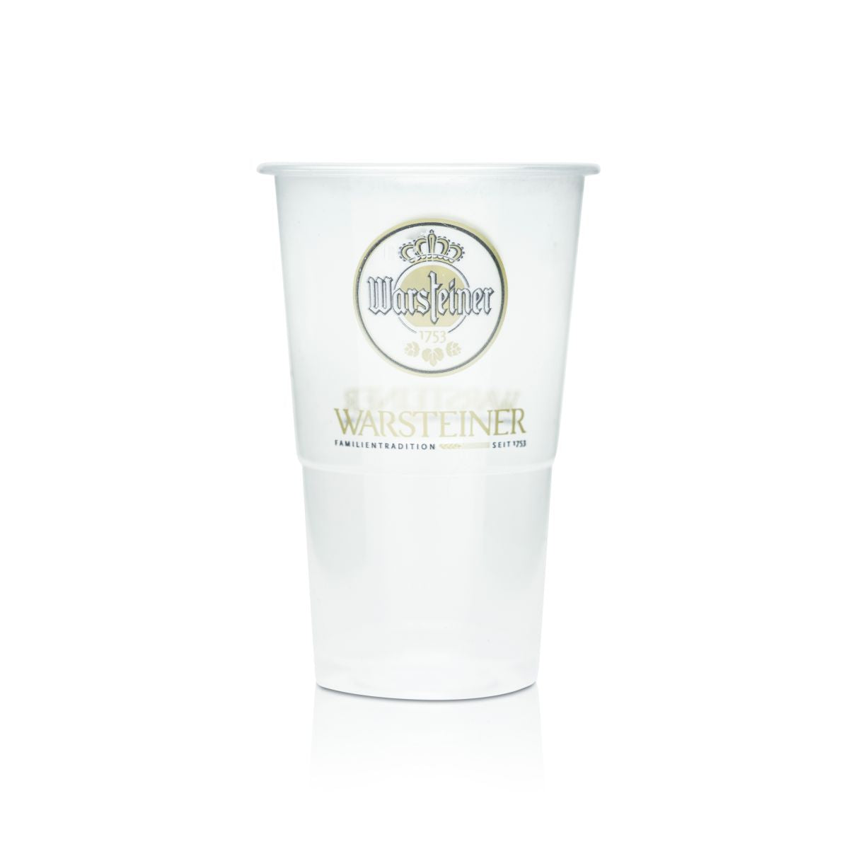74x Warsteiner beer glass 0,3l mug disposable old logo new – View 2