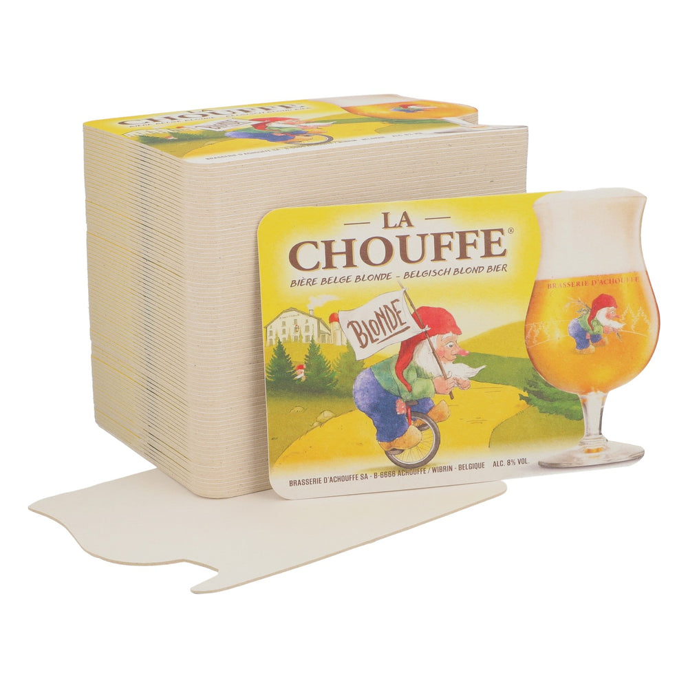 75x Brasserie D'Achouffe Beer Coasters Glass Coasters "Blonde"