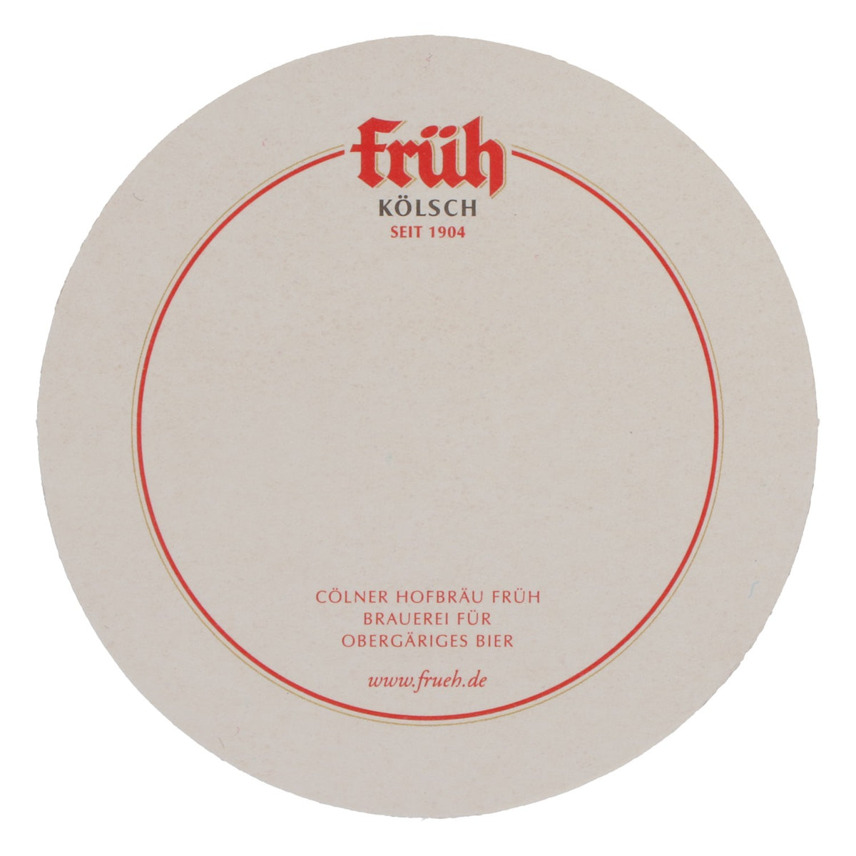 75x Früh Kölsch beer coasters, 4.2 inch diameter, logo with gold border – View 4
