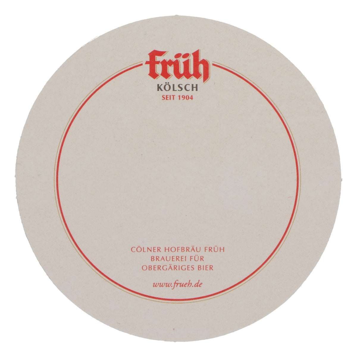 75x Früh Kölsch beer coasters, 4.2 inch diameter, coat of arms – View 4