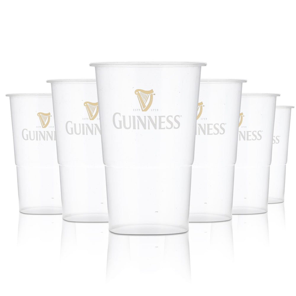 75x Guinness disposable cups glasses 0.3l plastic cups plastic beer glass set