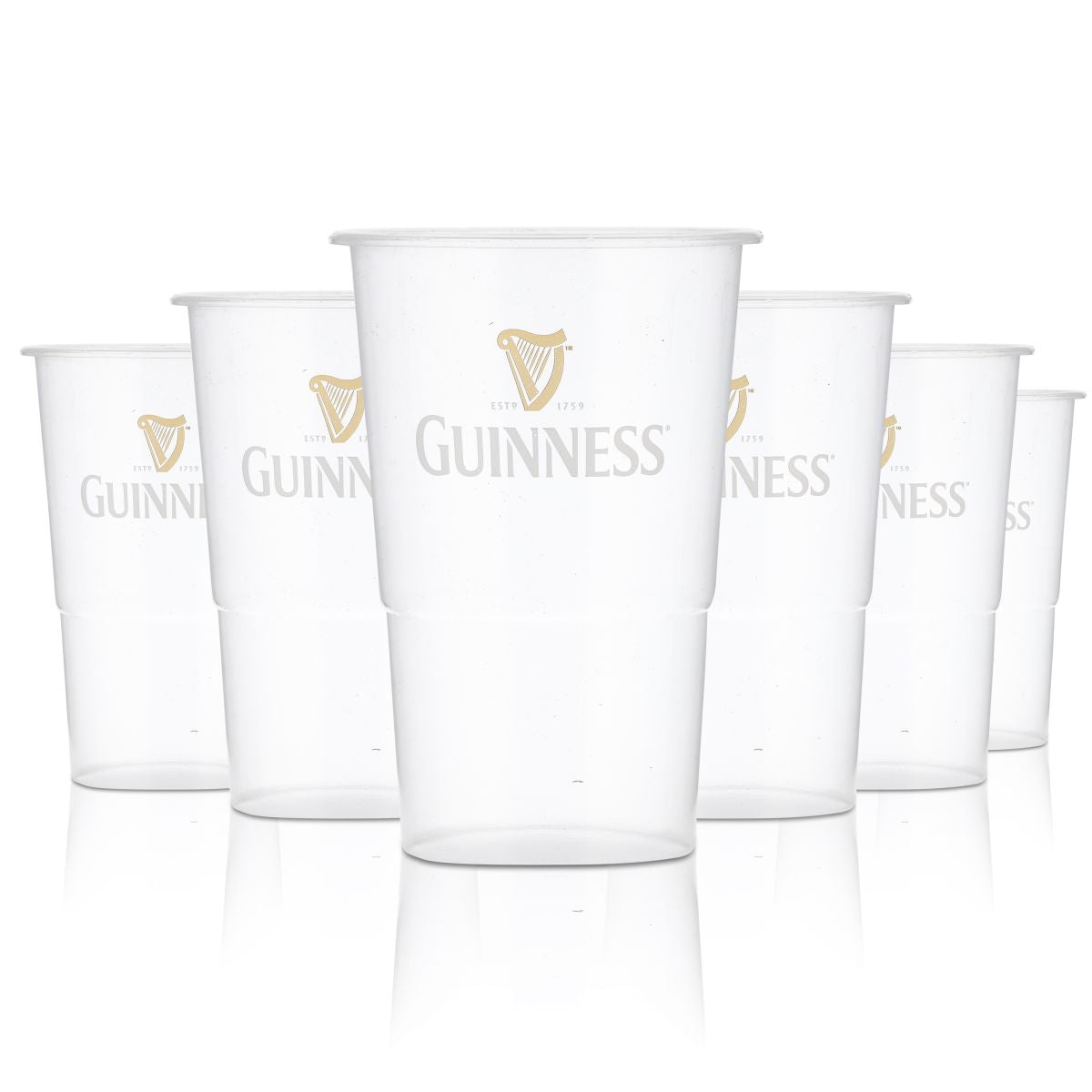 75x Guinness disposable cups glasses 0.3l plastic cups plastic beer glass set