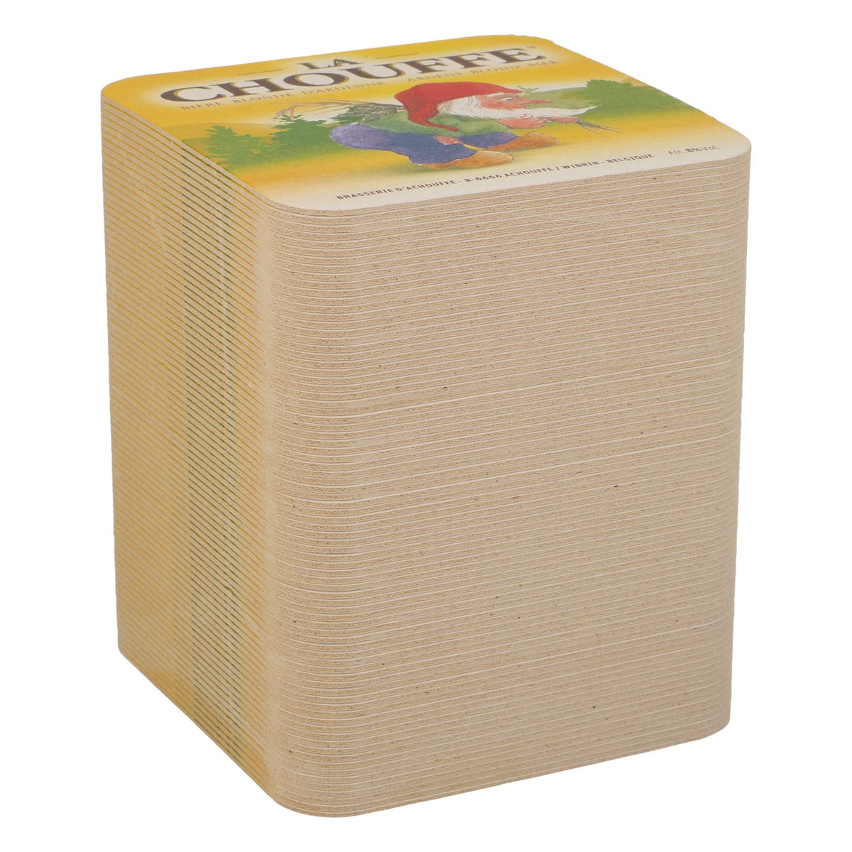 80x Brasserie D'Achouffe Beer Coasters Glass Coasters Yellow – View 2