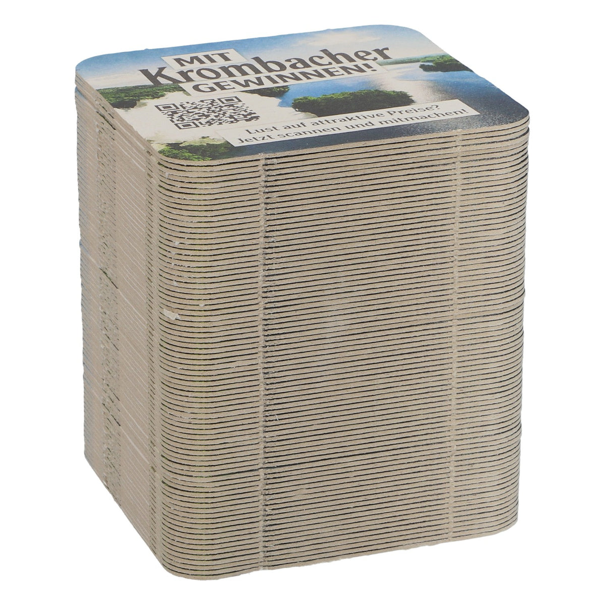 80x Krombache coasters Beer mats 9x9cm Gastro bar accessories Drip protection – View 2