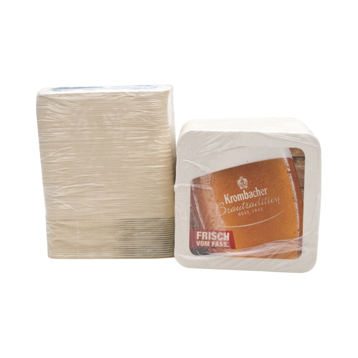 80x Krombacher beer beer coasters, traditional brewing, cellar beer