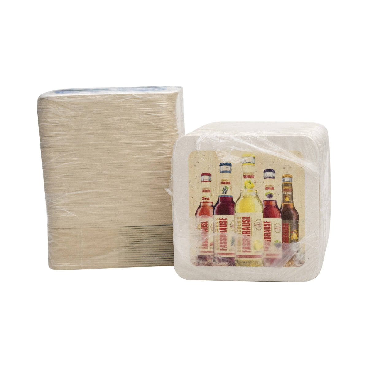 80 Krombacher beer coasters with Fassbrause