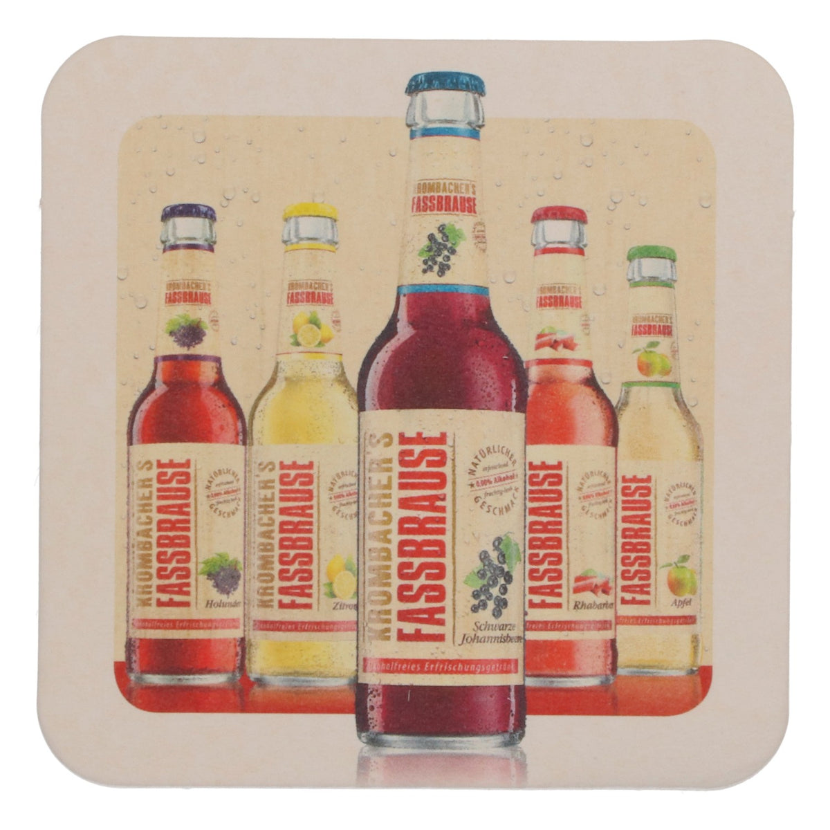 80x Krombacher beer coasters, glass coasters, bar accessories, Fassbrause "EmP" – View 3