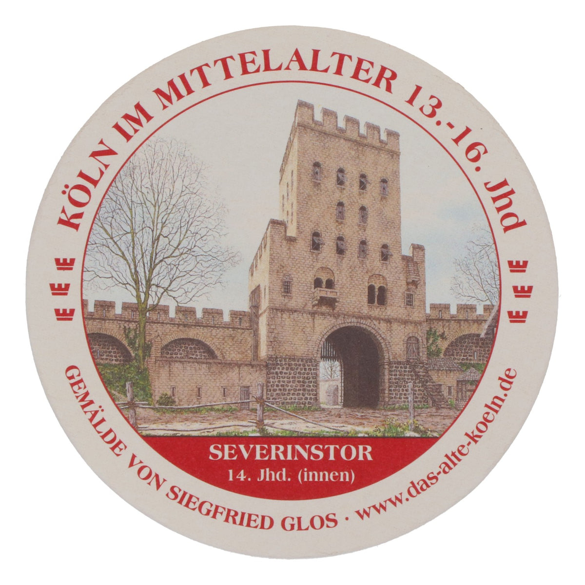 80x Reissdorf beer coasters "Cologne in the Middle Ages" Severinstor – View 4