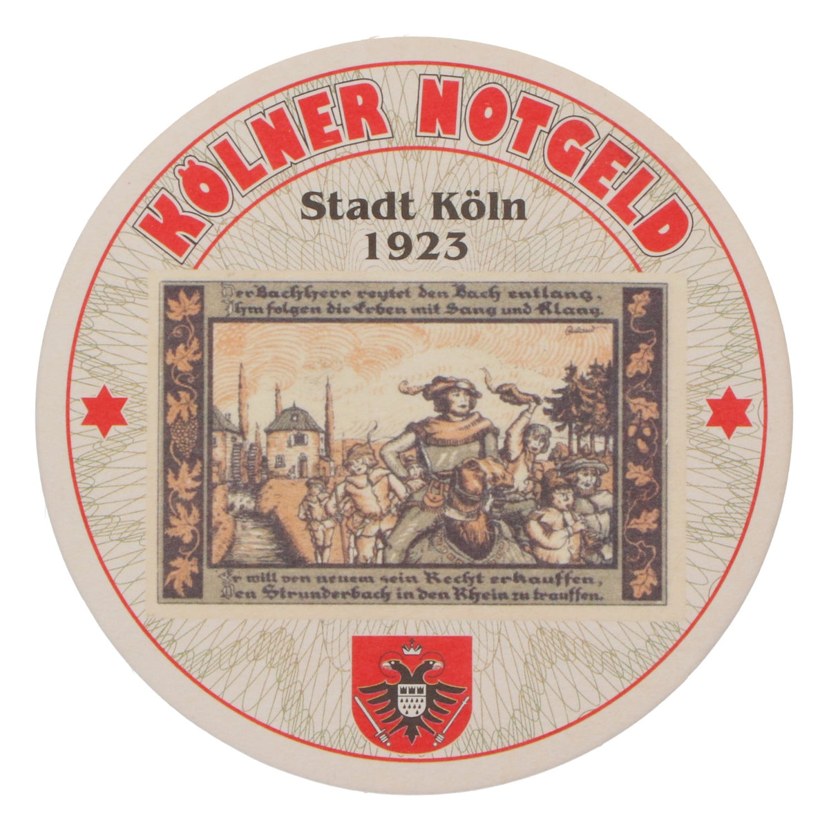 80x Reissdorf beer coasters "Cologne emergency money" "The baker..." – View 2