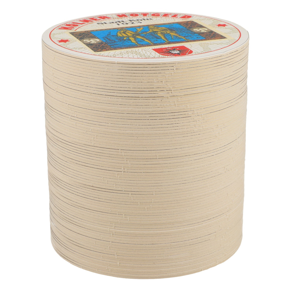80x Reissdorf beer coaster "Cologne emergency money" 50 pfennig V3 – View 2