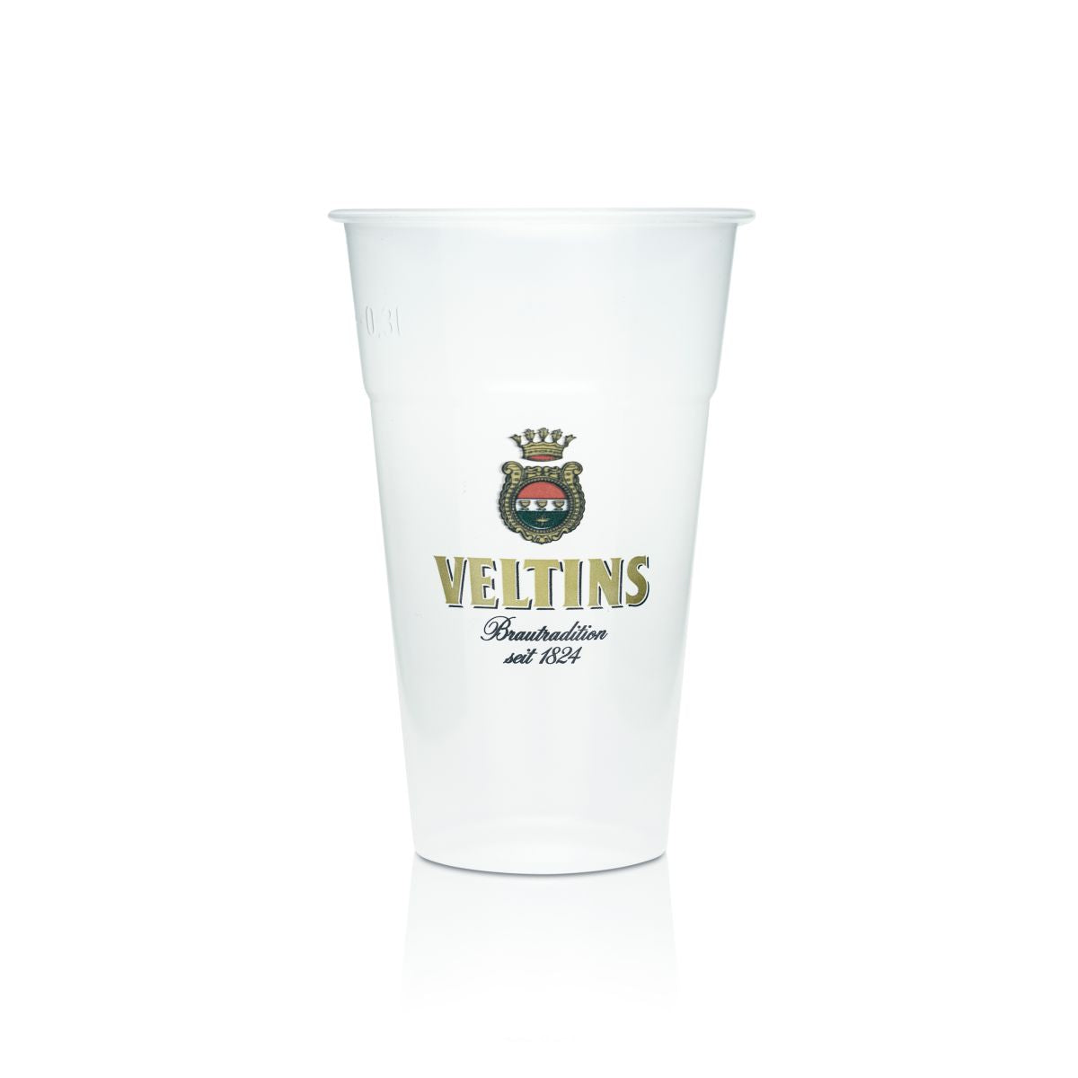 80x Veltins beer glass 0.3l plastic disposable beer cup plastic cup – View 2
