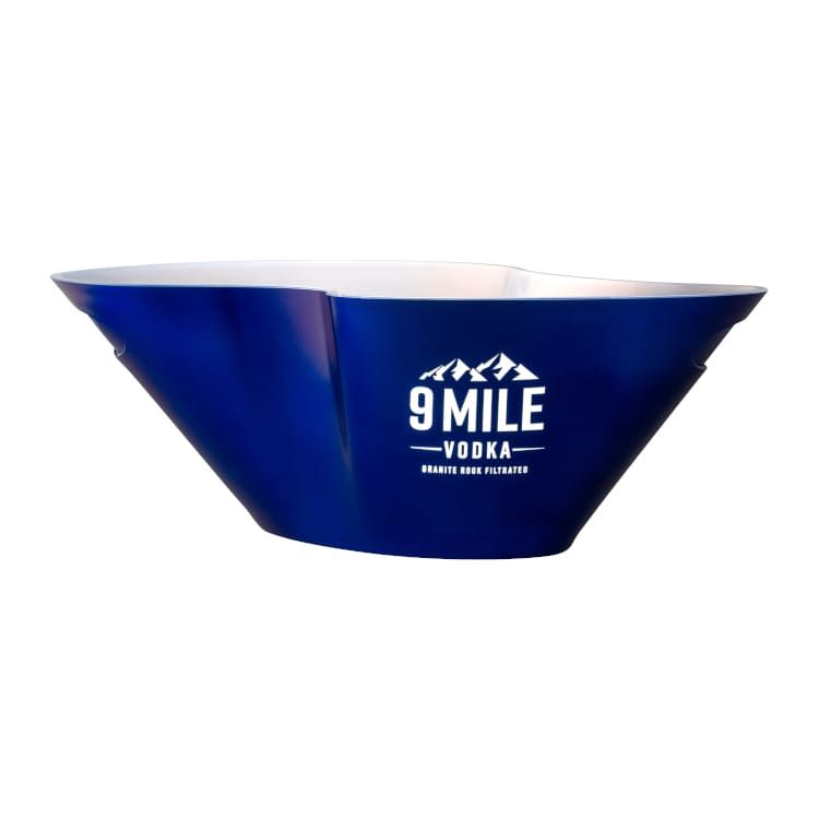 9 Mile Bottle Cooler LED Waved Wave LED Blue Serving Tool Ice Drinks Bar – View 2