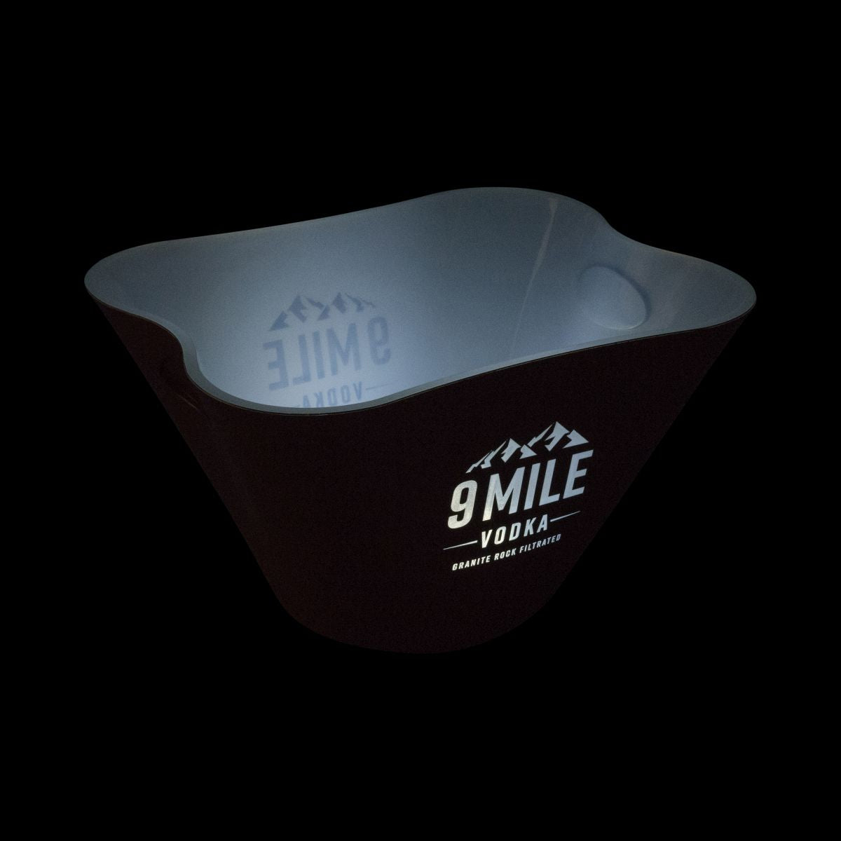 9 Mile cooler Single Square LED bottle cooler Beverage cooler Ice cube box – View 3