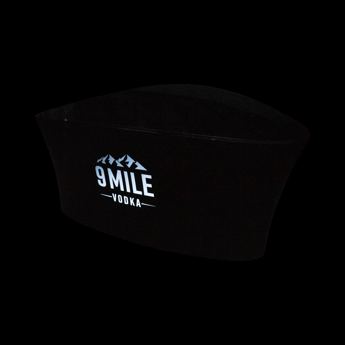 9 Mile Vodka LED rechargeable bottle cooler ice cube container black Jeroboam – View 3