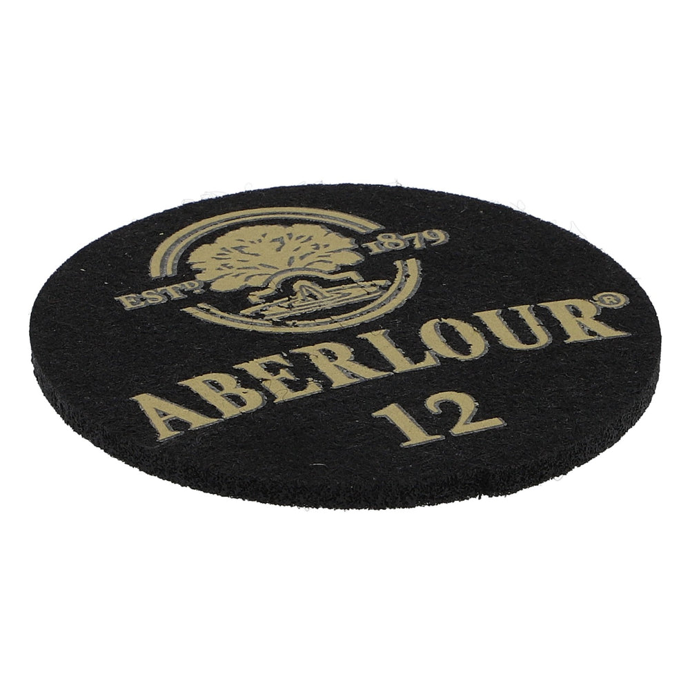 Aberlour Distillery Whiskey Felt Coaster Glass Coaster Black 6.2 cm Diameter "Aberlour 12"