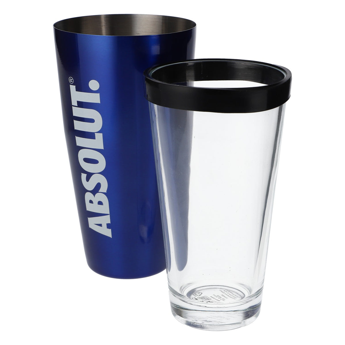 Absolut Vodka Boston Shaker Bar Shaker Bar Accessories Stainless Steel/Glass Blue – View 4